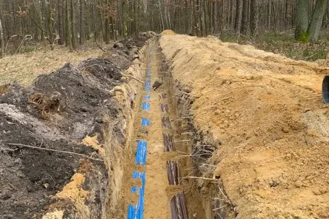 Wykop pod przyłącze wodociągowe – Gdańsk